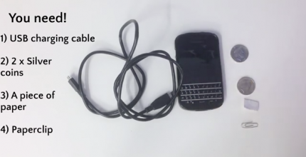 Charge your phone with 2 silver coins